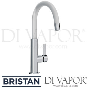 Bristan MLB SNK WHT Melba Sink Mixer - White Kitchen Tap Spare Parts